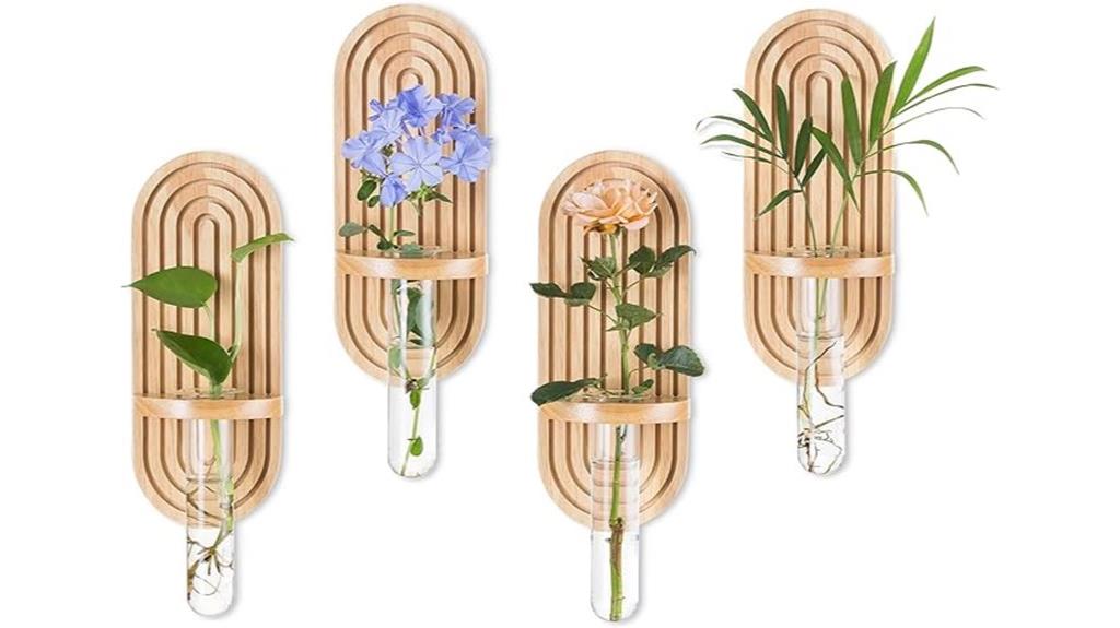 set of four hanging plant stations