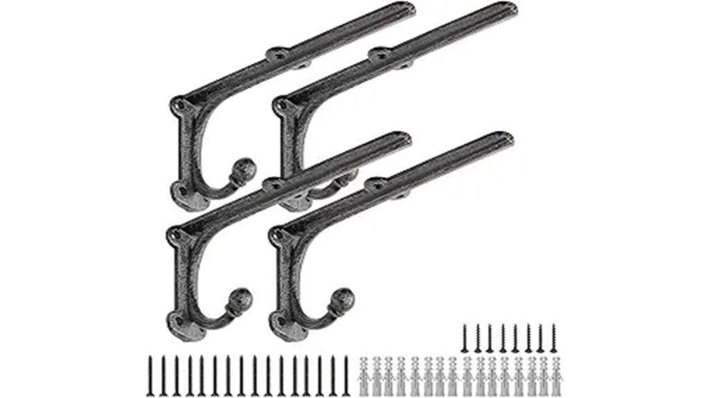 set of four sturdy brackets