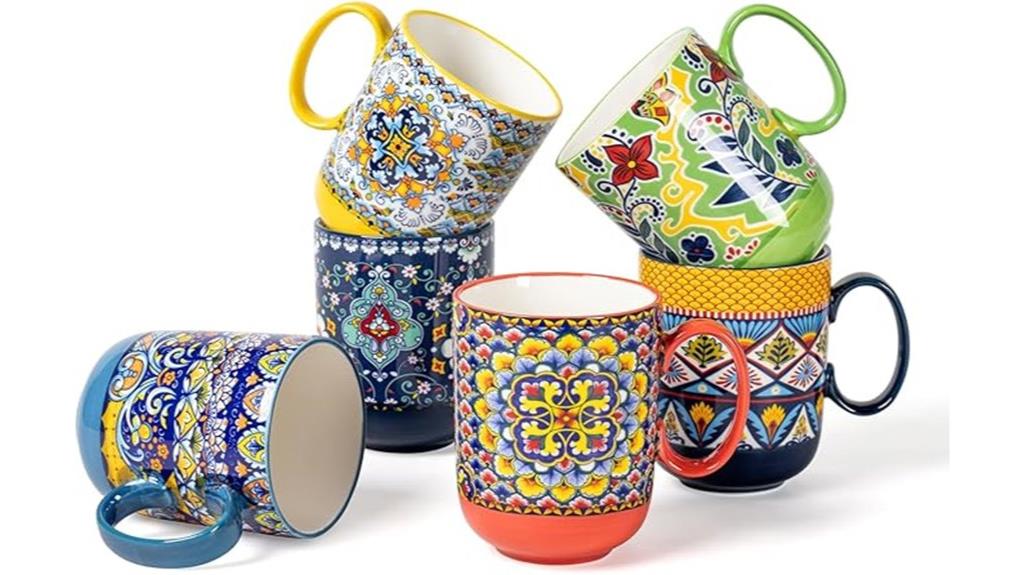 set of six mugs