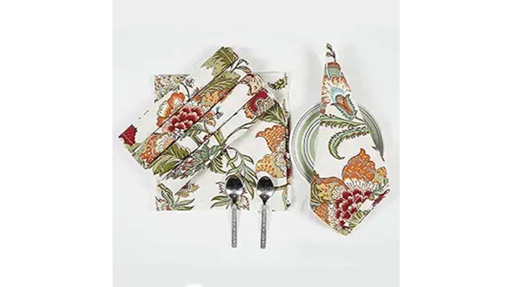 set of six napkins