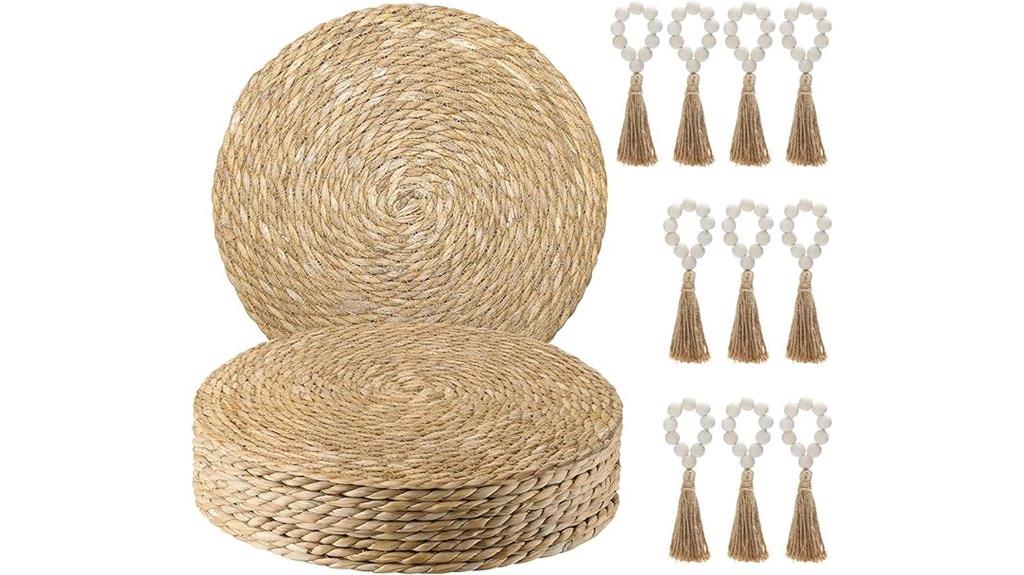 set of ten woven placemats