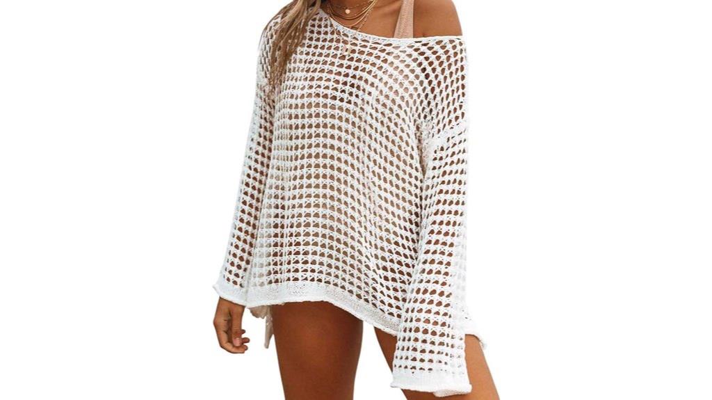 sexy hollow knit cover up