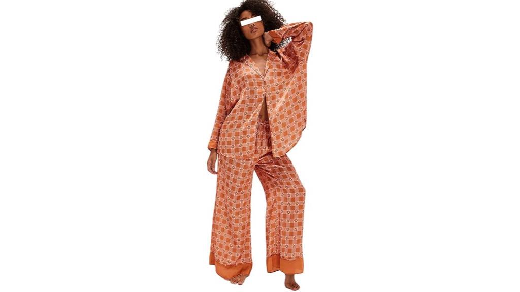silk satin sleepwear set