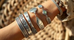 silver boho cuff bracelets