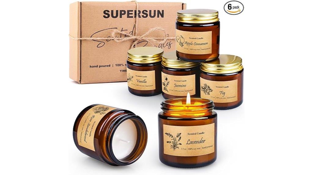 six candle home aromatherapy