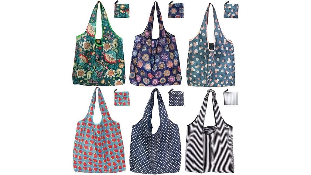 six pack foldable bags
