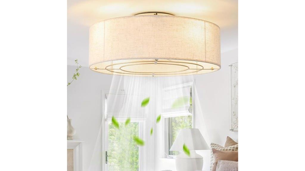 six speed flush mount fan