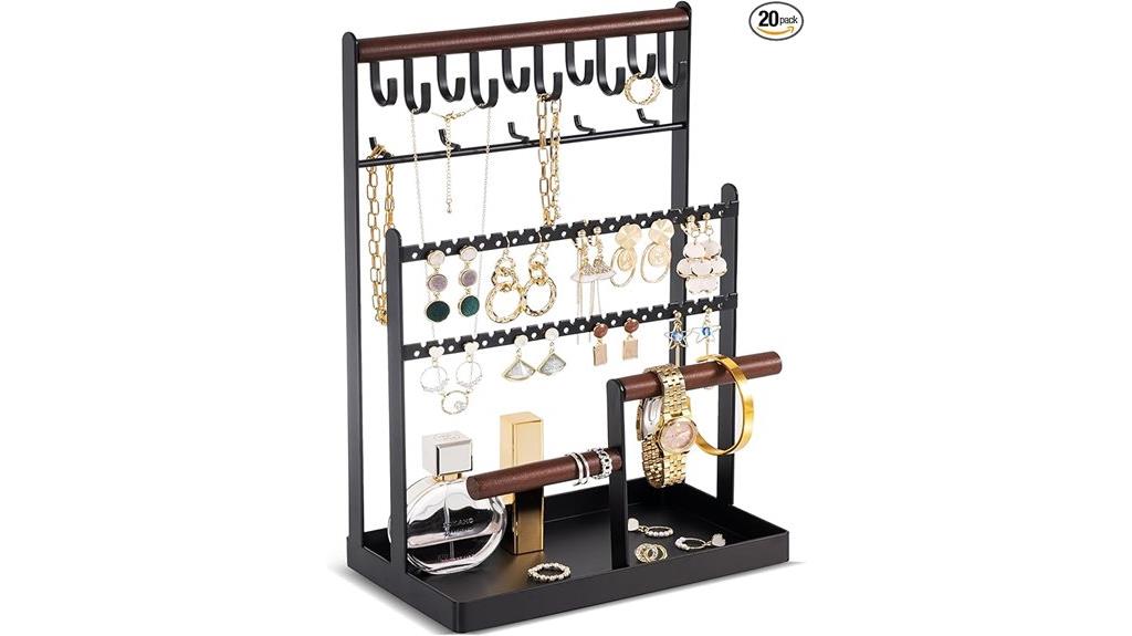 six tier jewelry stand