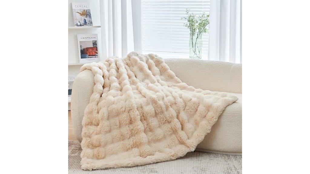 soft faux fur blanket