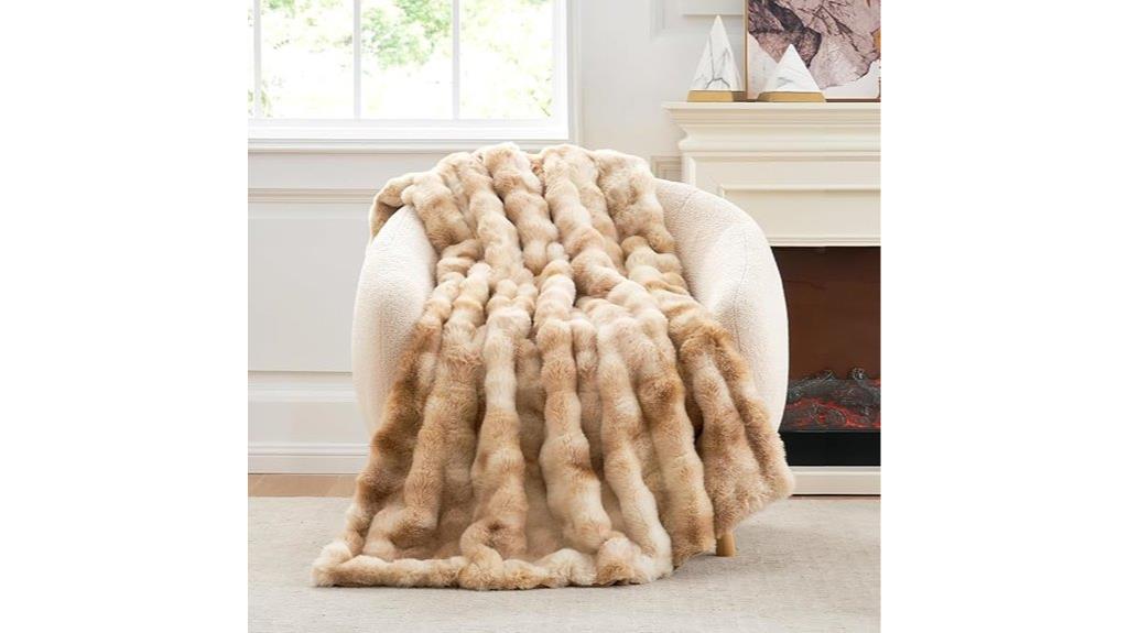 soft faux fur blanket