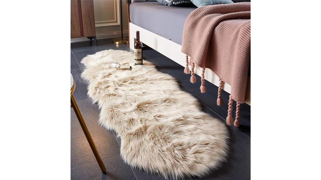 soft faux fur rug