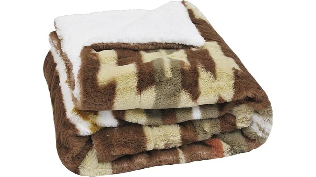 southwest faux fur blanket