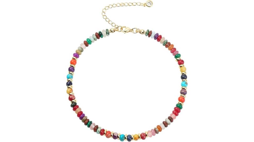 stone beaded women s anklets