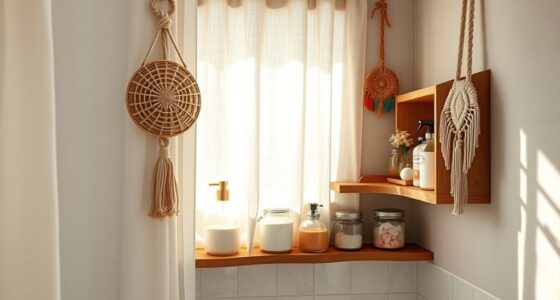 stylish boho bathroom organizers
