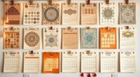 stylish boho calendar picks