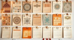 stylish boho calendar picks