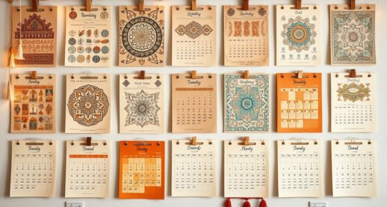 stylish boho calendar picks