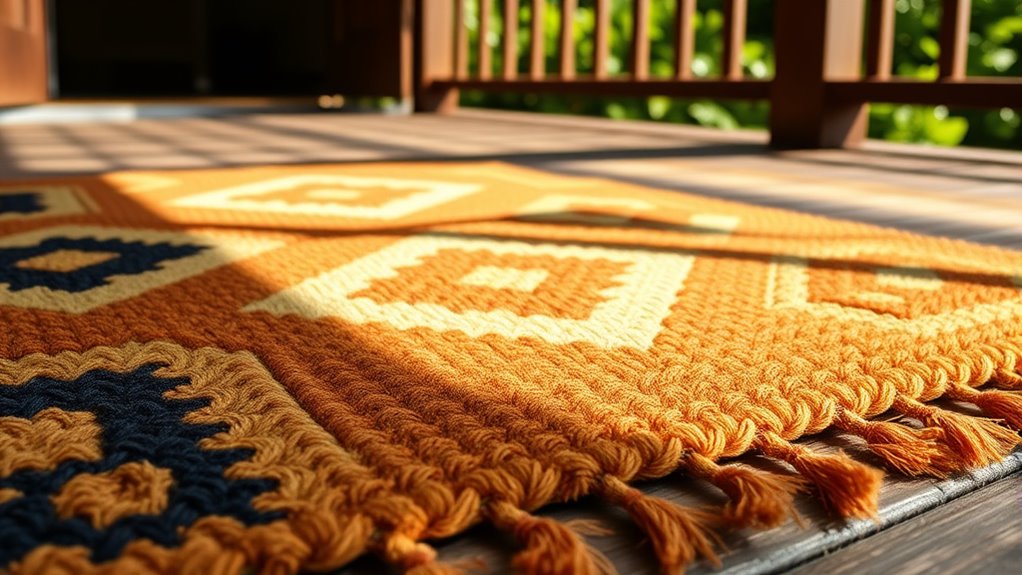 stylish boho door mats
