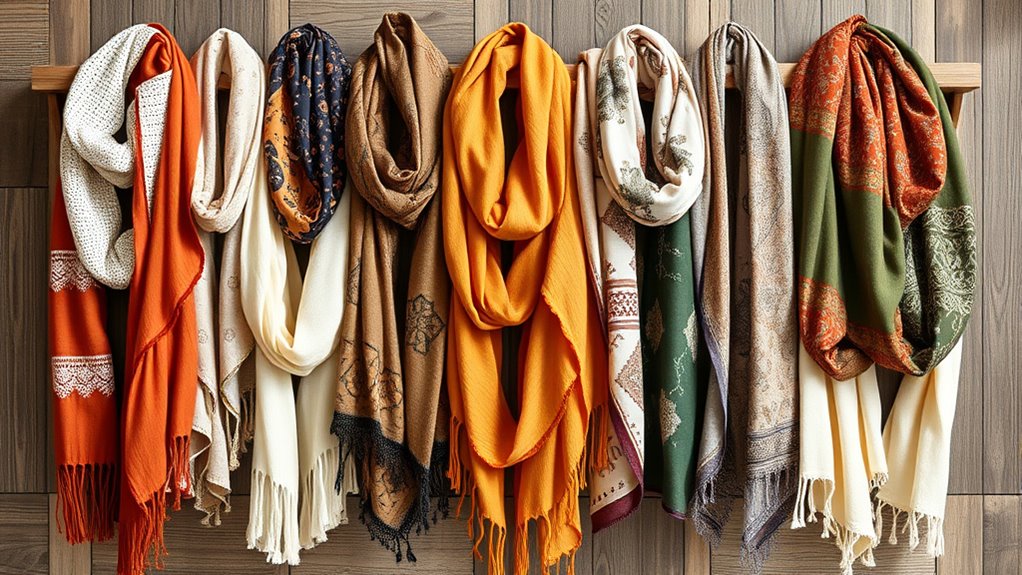 stylish boho infinity scarves
