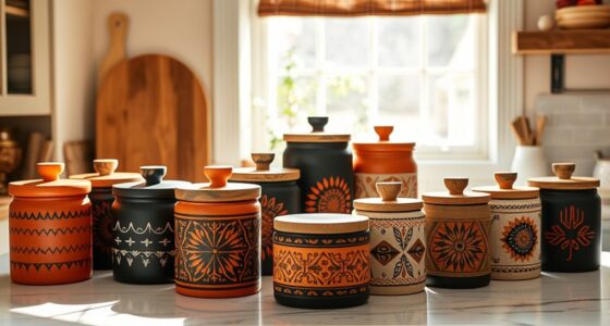 stylish boho kitchen storage