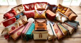 stylish boho makeup storage