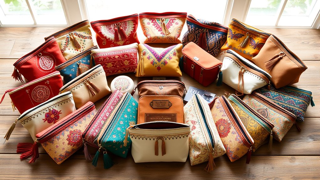 stylish boho makeup storage