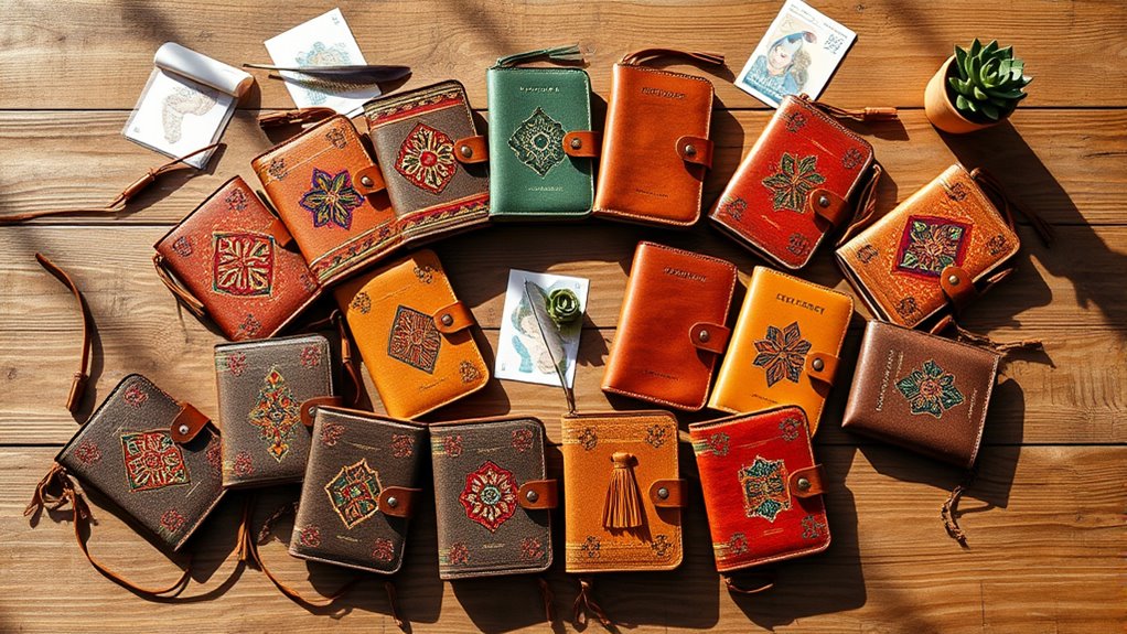 stylish boho passport holders