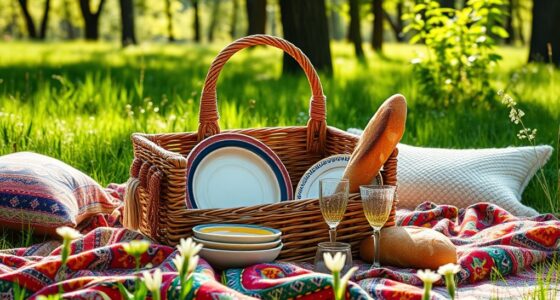 stylish boho picnic sets