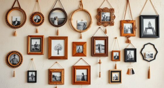 stylish boho wall frames