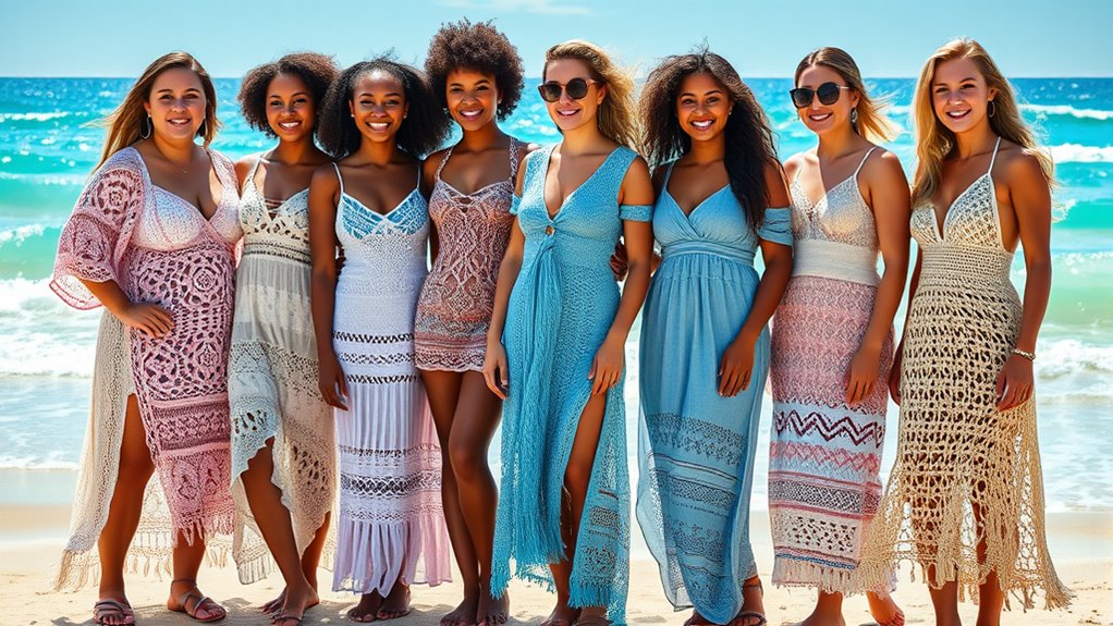 stylish crochet beach cover ups