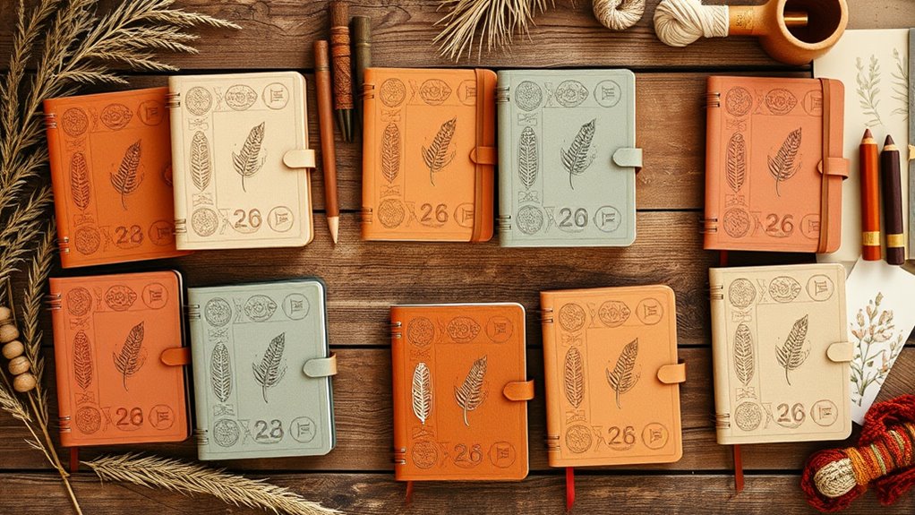 stylish functional boho planners