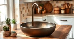 stylish round boho sinks