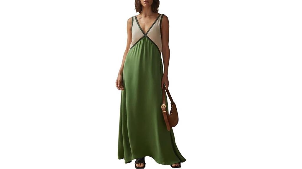 summer satin color block