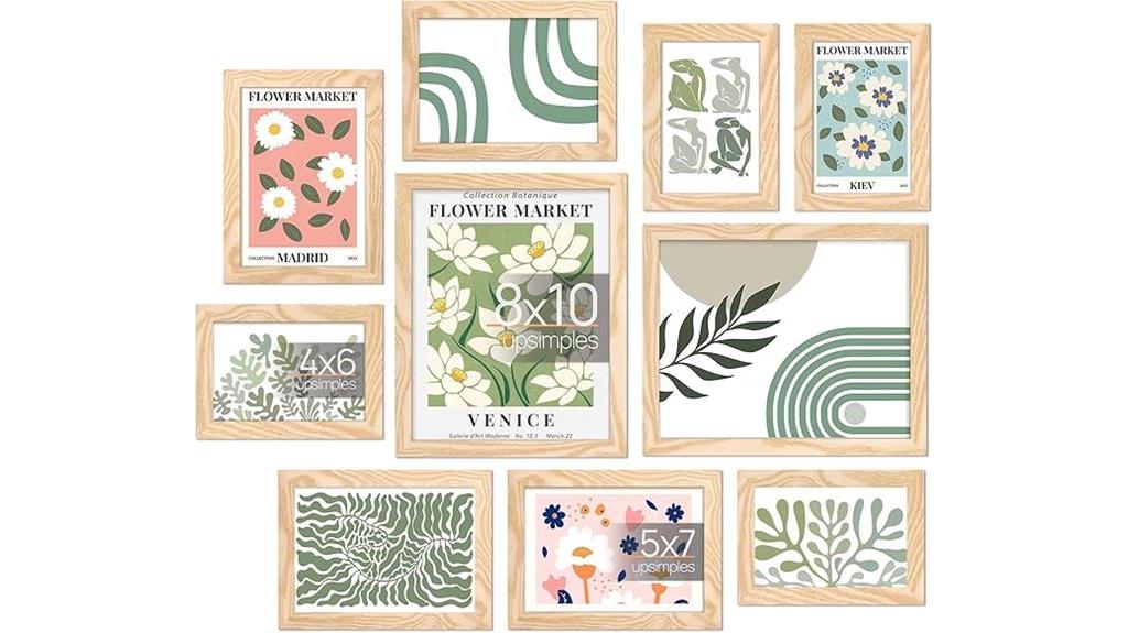 ten pack picture frames