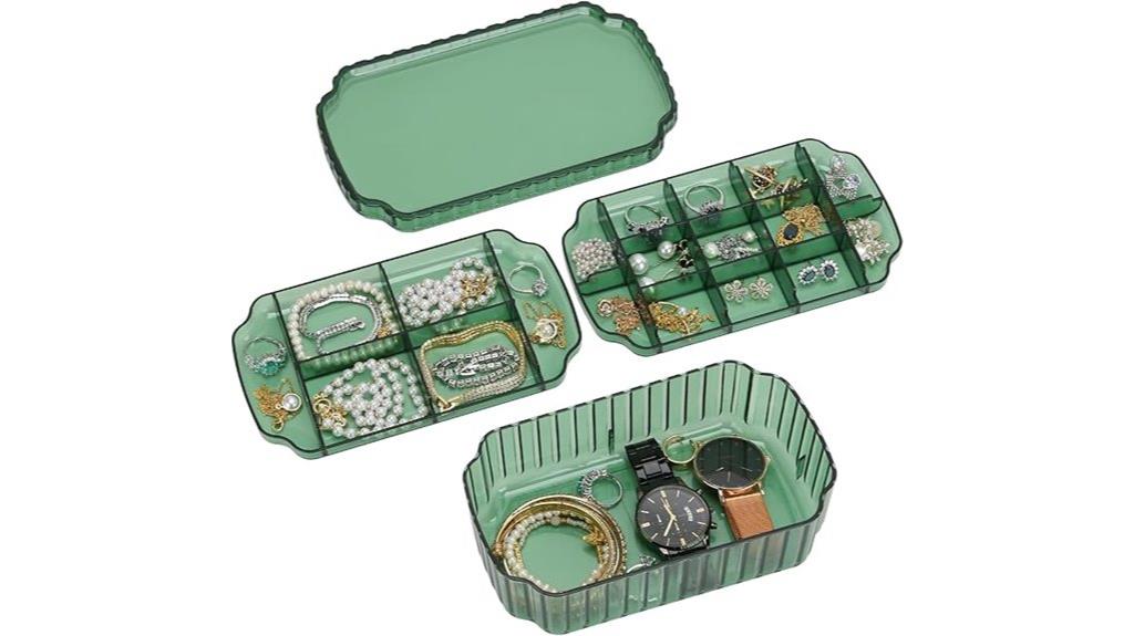 three layer jewelry storage