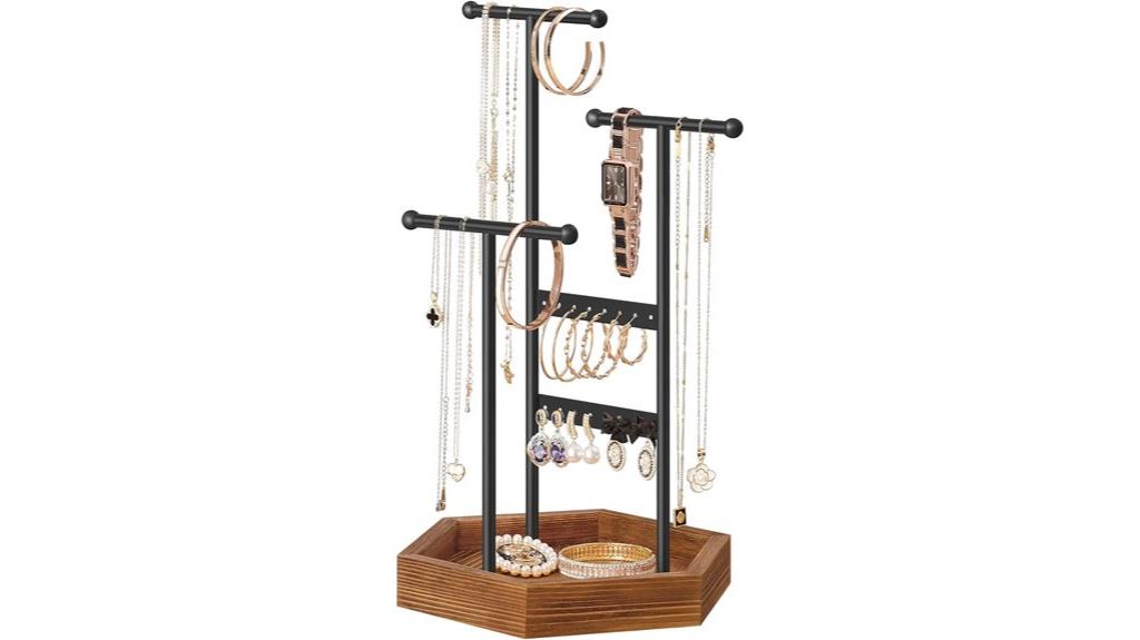 three tier jewelry tray