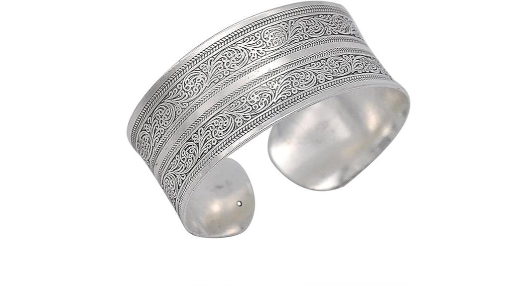 tibetan silver flower bracelet