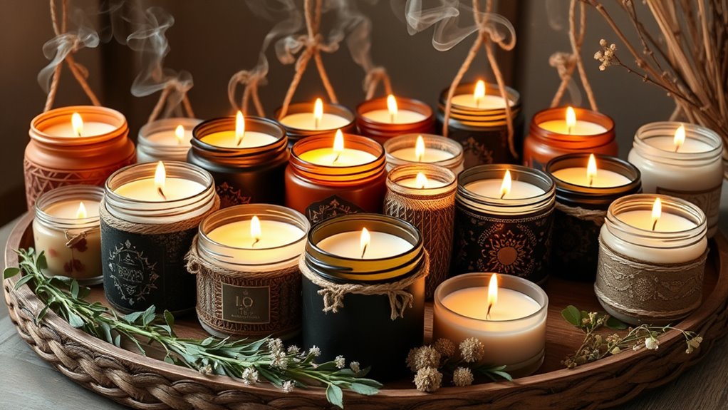 top boho candle sets