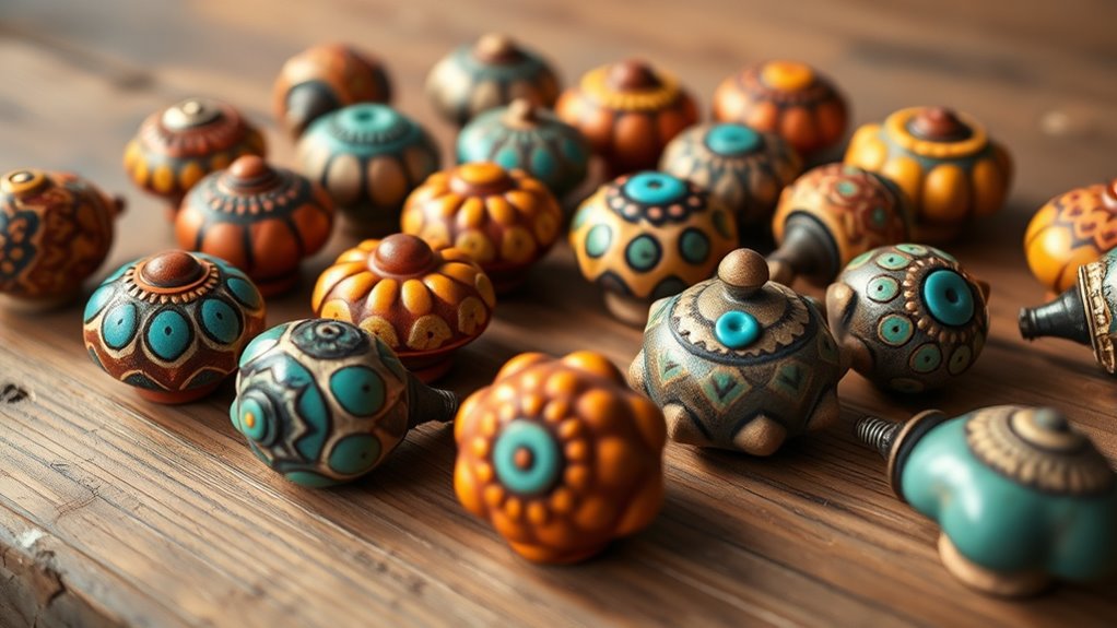 top boho ceramic knob selection