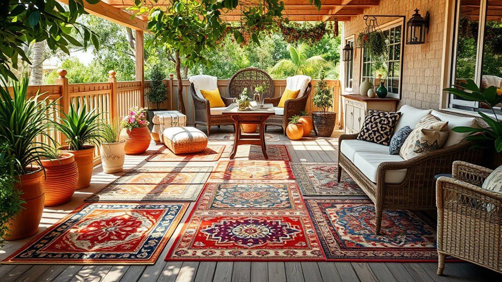 top boho patio rugs