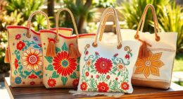 top embroidered tote collection