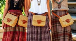 trendy woven boho belt