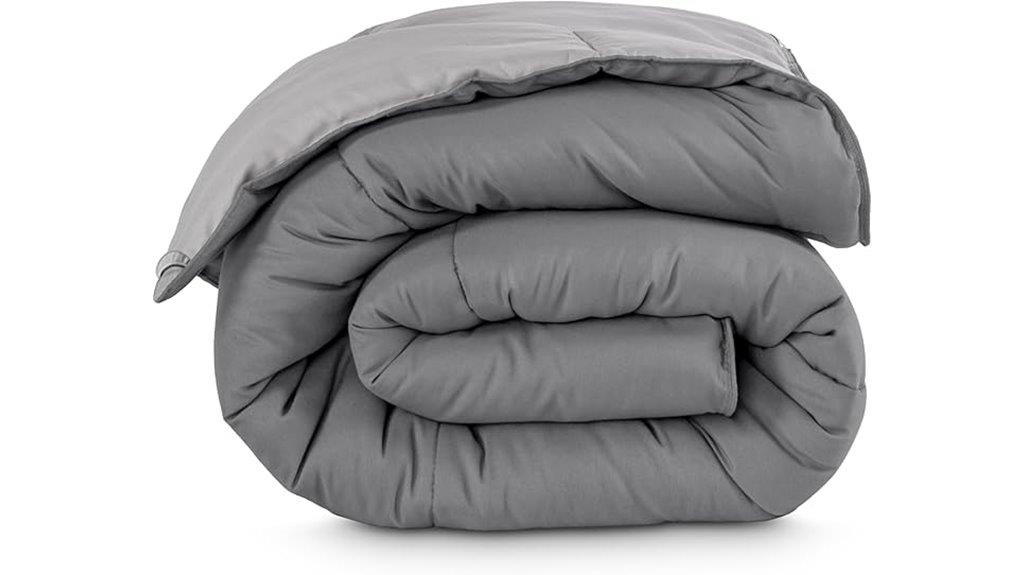 twin grey comforter