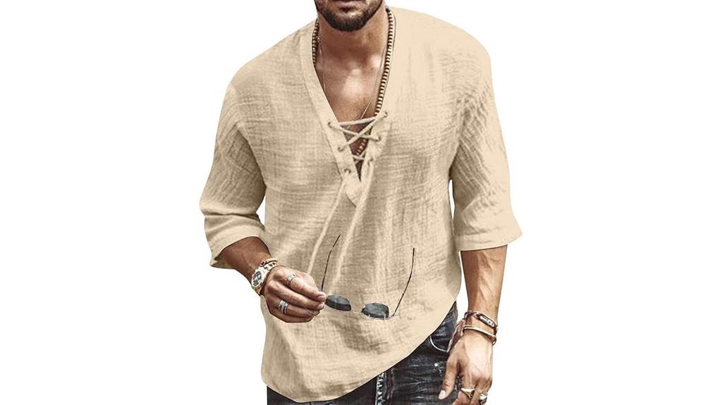 v neck beach shirt