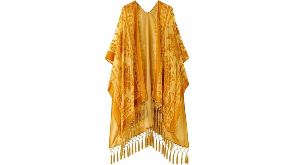 velvet kimono cardigan cover