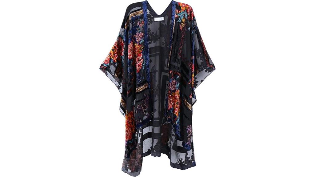 velvet kimono casual cover