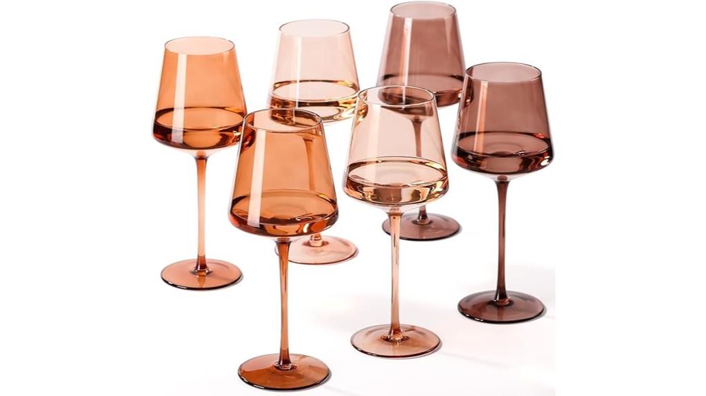 venus 6 piece wine glasses