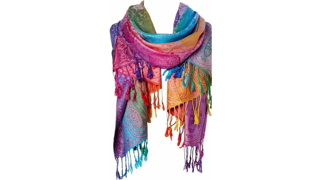vintage floral reversible scarf