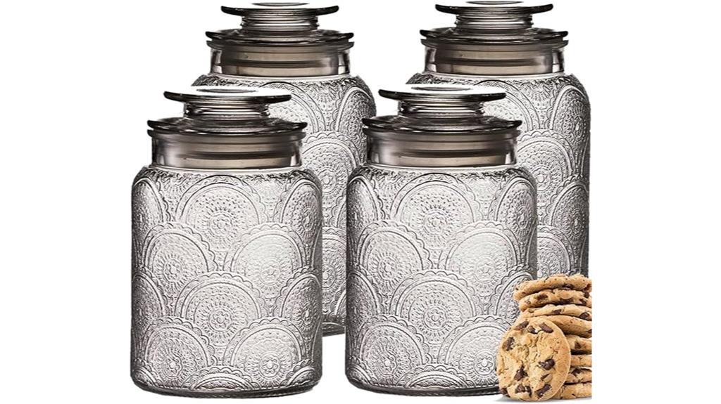 vintage glass storage containers