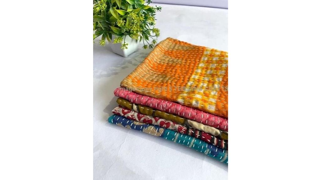 vintage kantha kitchen towels